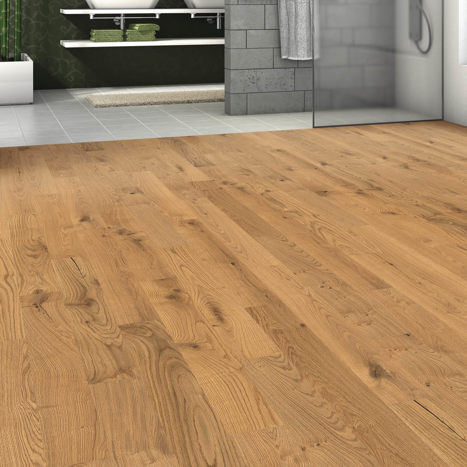 536376 HARO PARQUET 4000 Lama Prestige Roble Sauvage Cepillado