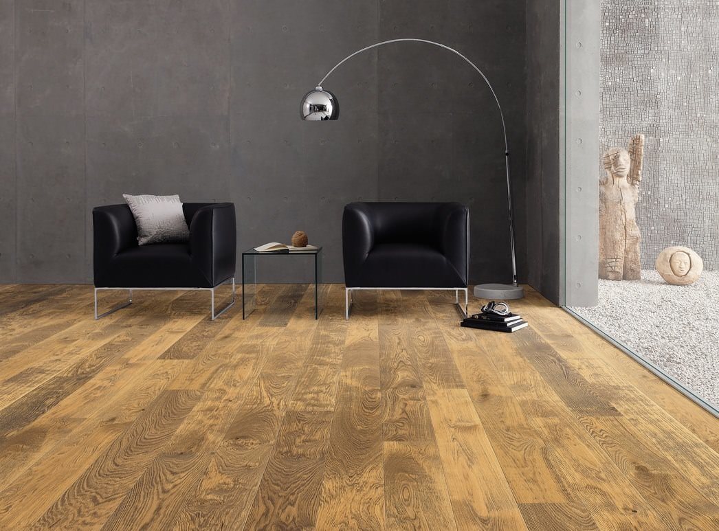 parkettmanufaktur by HARO 4000 Plank 4V Eg Barrique Selectiv børstet oleovera Top Connect