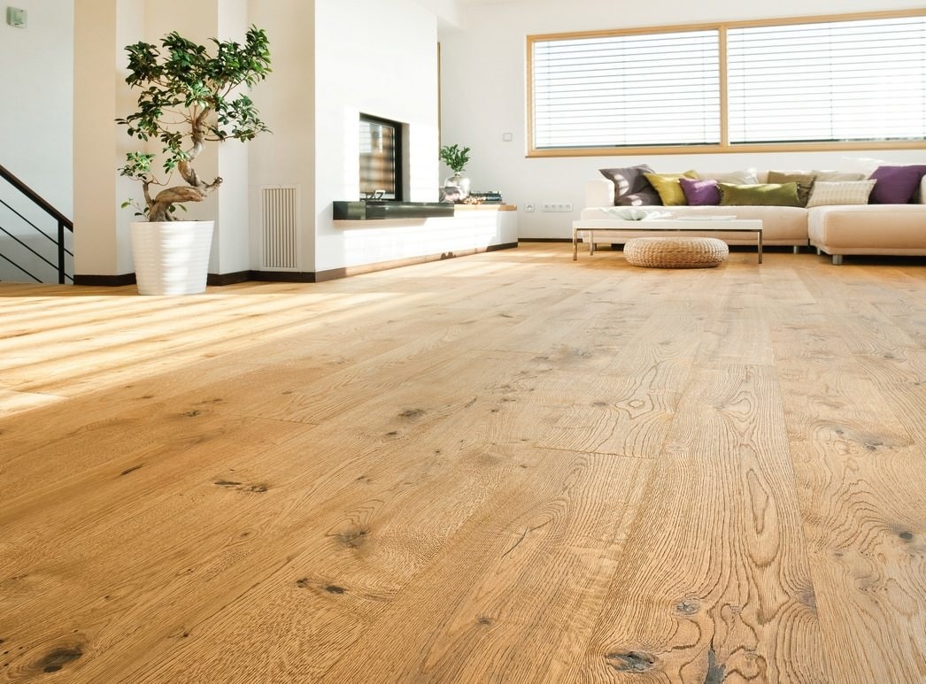 HARO Professional PARKETGULV 4000 Plank 4V Eg rustico retro børstet naturaLin plus Top Connect