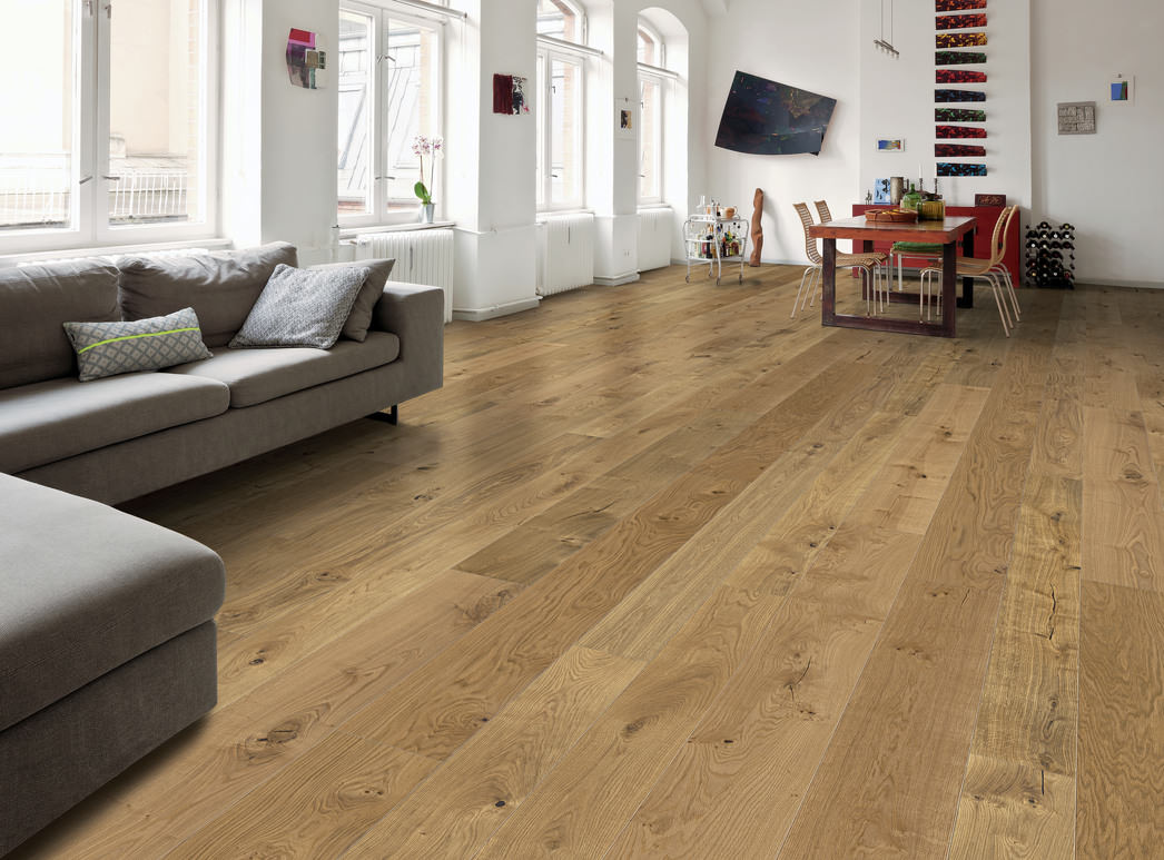 HARO PARKETGULV 4000 Plank Plaza 240 4V Eg Sauvage børstet naturaLin plus Top Connect