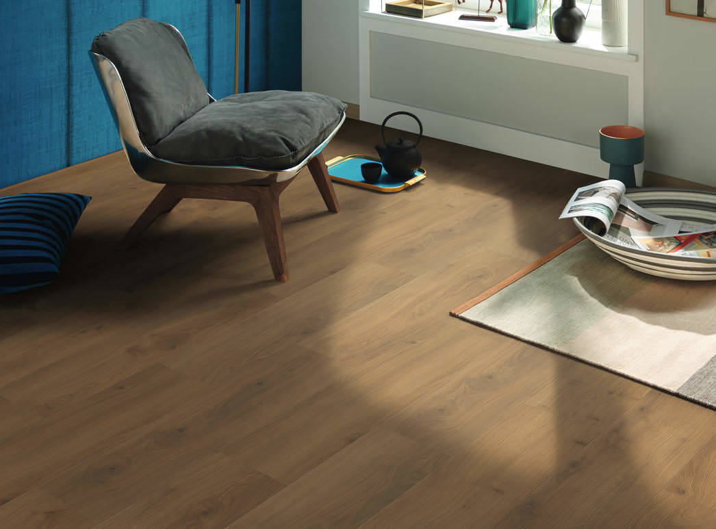 HARO Laminatgulv TRITTY 200 Aqua Plank 4V Eg Emilia Honning* authentic soft Silent CT Top Connect