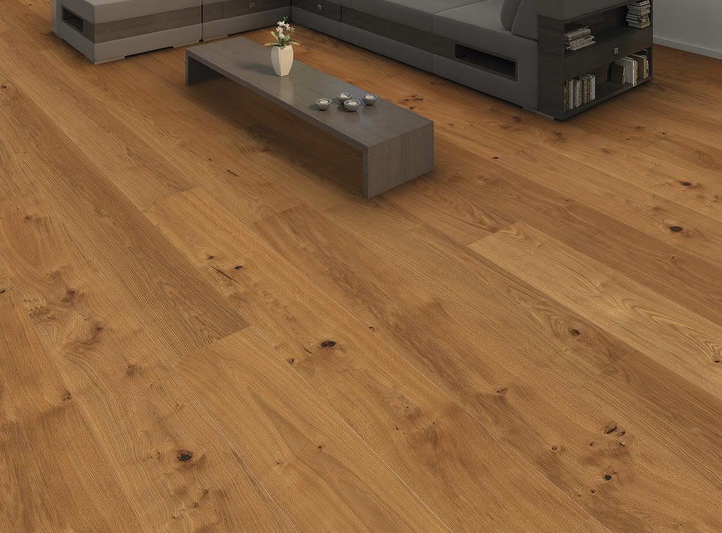 HARO PARKETGULV 12 mm Plank XL 4V Eg München børstet naturaLin plus Top Connect