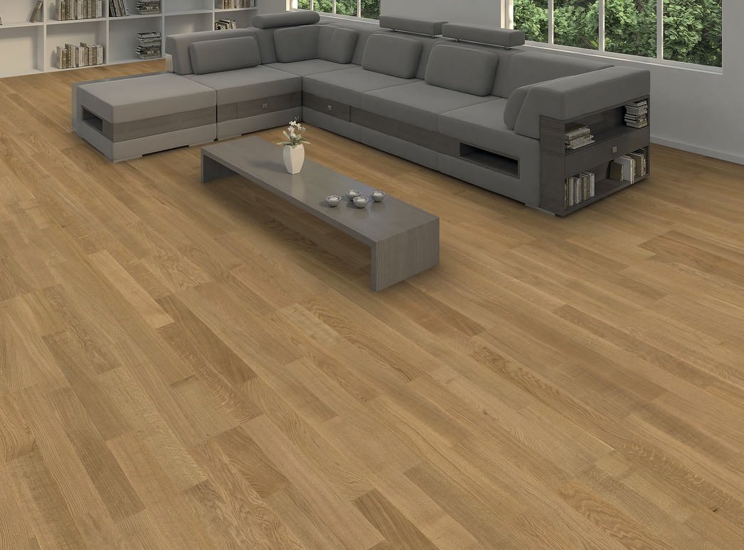 Produktbillede 1 3-stavs XL Plaza 240 Eg Naturale børstet