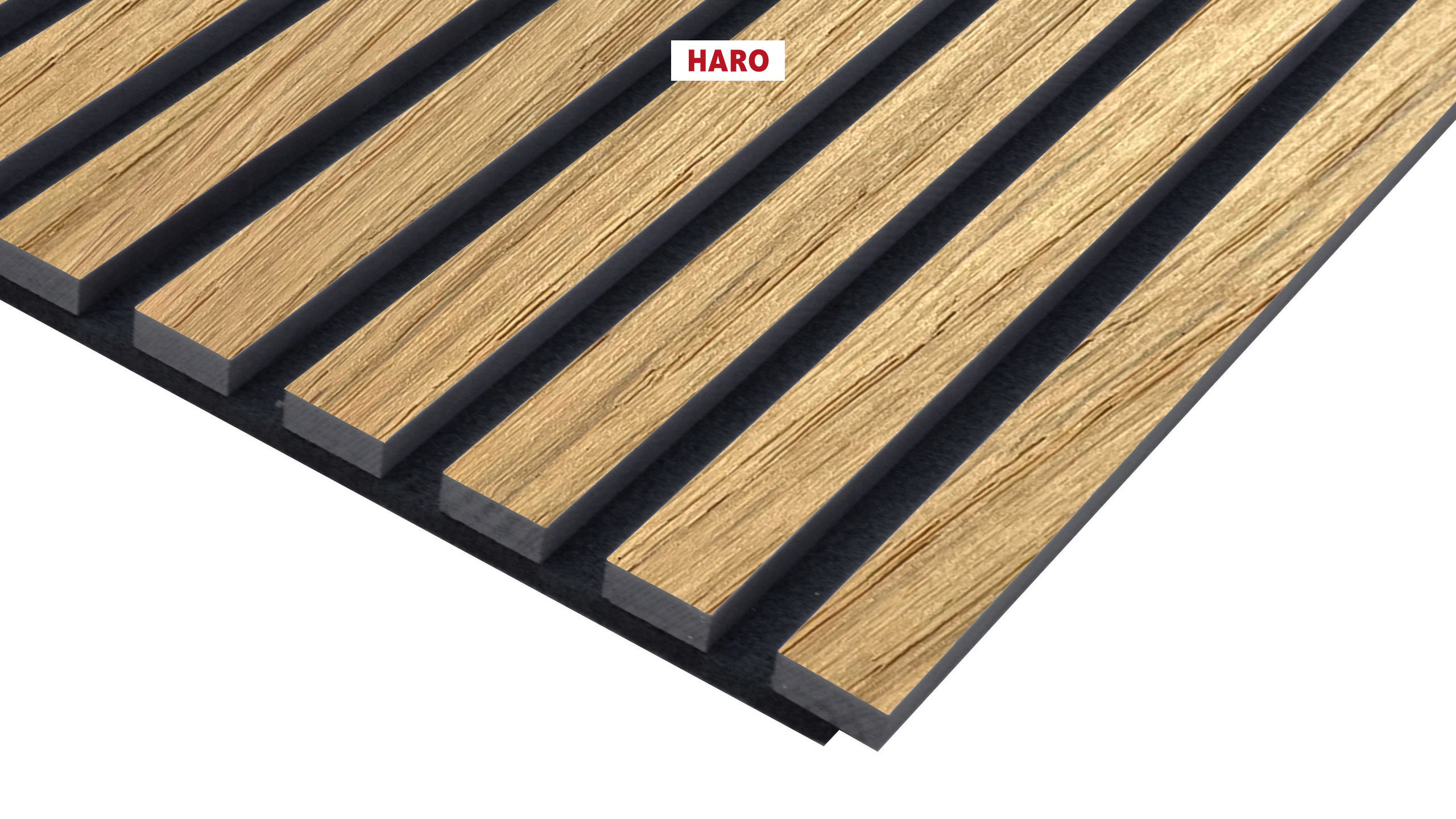 HARO WALL 19 MM Design Stripe Eg lys fineret