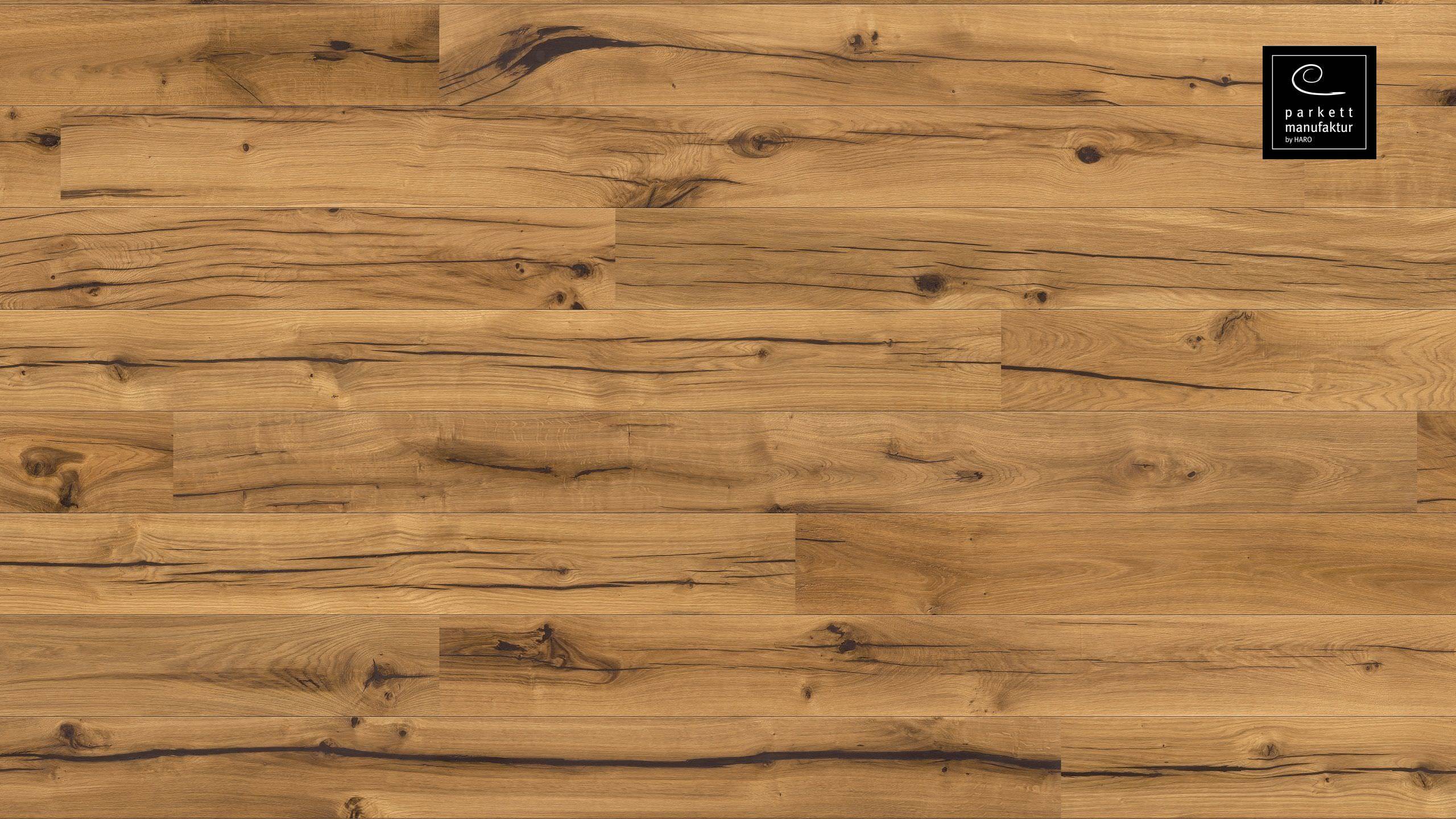 parkettmanufaktur by HARO 4000 Plank 2V Eg Altholz børstet oleovera Top Connect