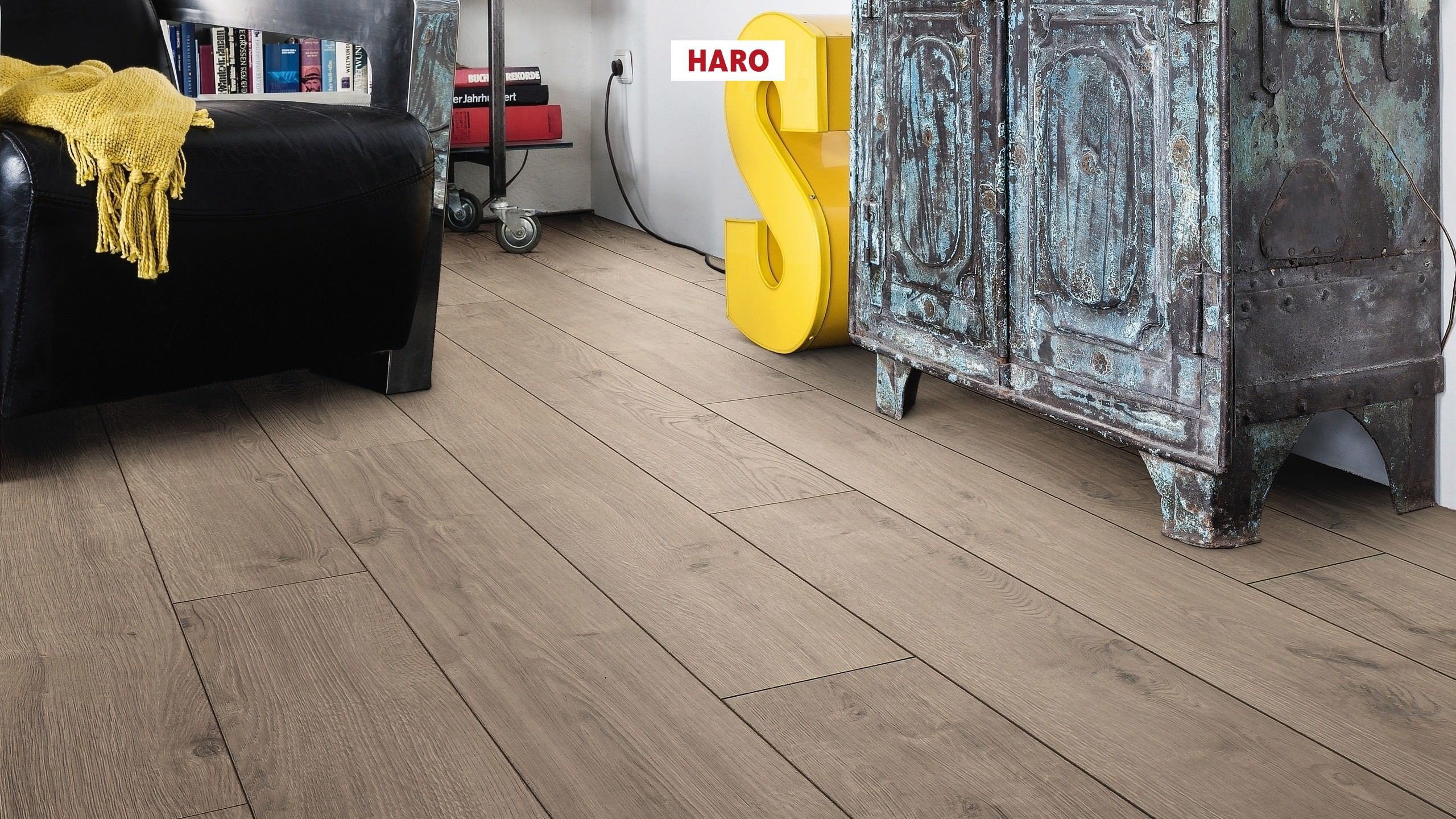 HARO Laminatgulv TRITTY 100 Plank 4V Eg Portland grå* authentic Top Connect