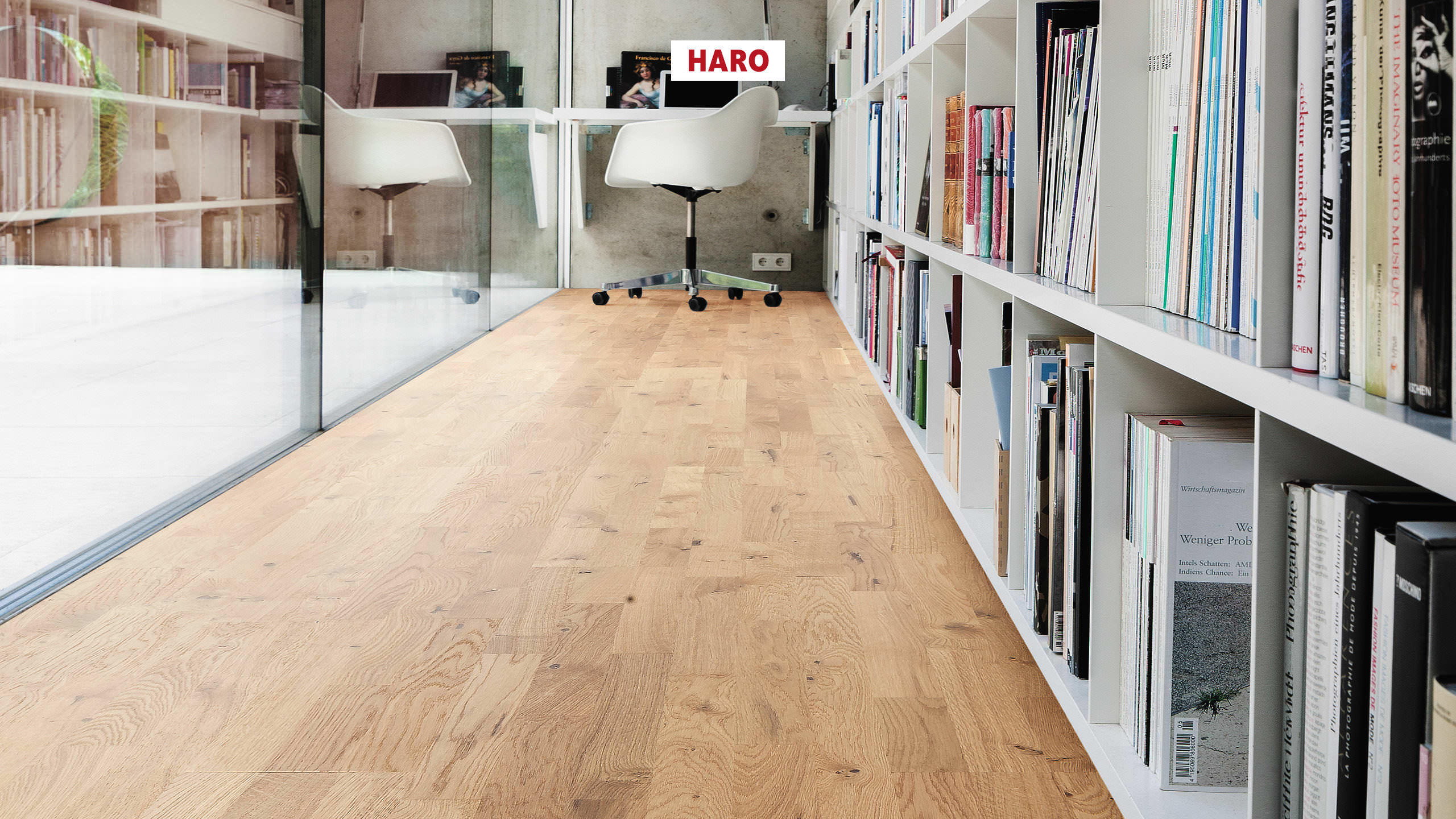 HARO PARKETGULV 4000 3 Stav Eg Sauvage børstet naturaLin plus Top Connect