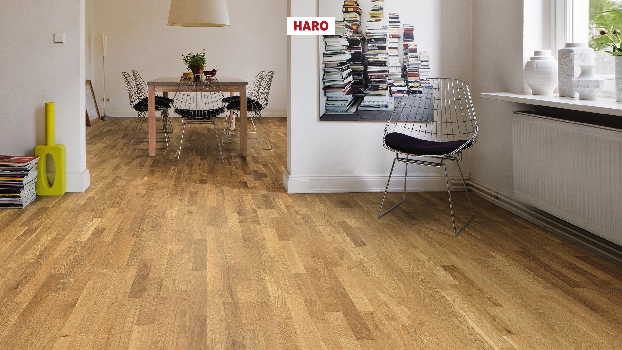 HARO PARKETGULV 2500 3 Stav Eg Favorit børstet naturaLin plus Top Connect