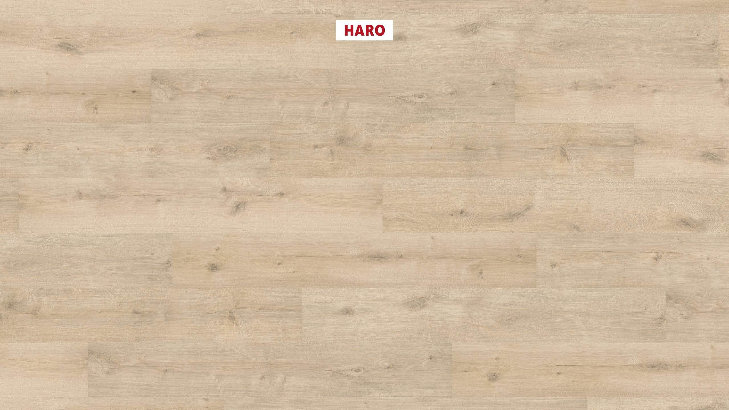 HARO Laminatgulv Specialudgave NKL31 Plank Eg Siena fløjlshvid* soft mat Silent Pro Lock plus