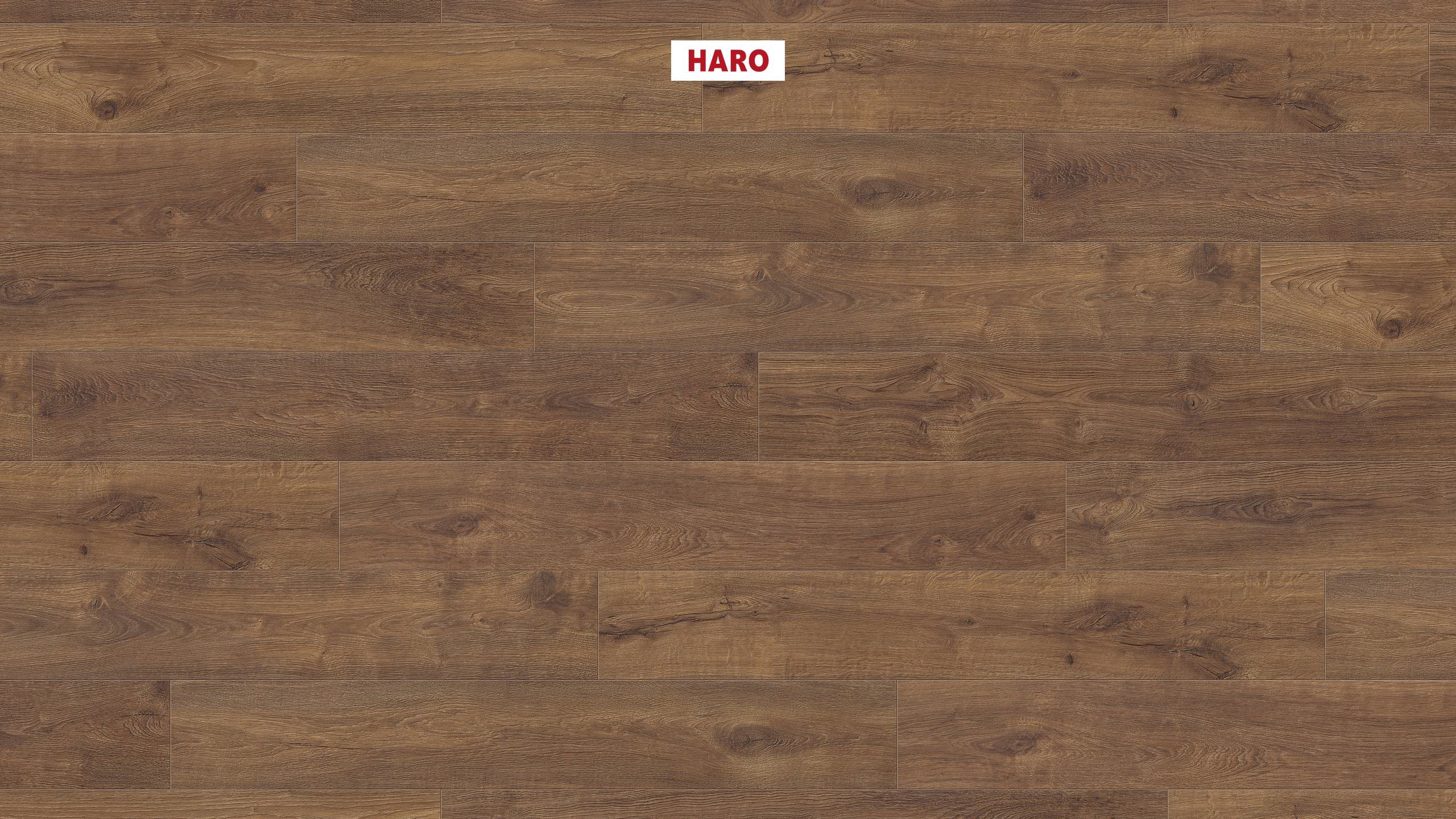 HARO Laminatgulv TRITTY 90 Plank 4V Eg gennemrøget* børstet mat Top Connect