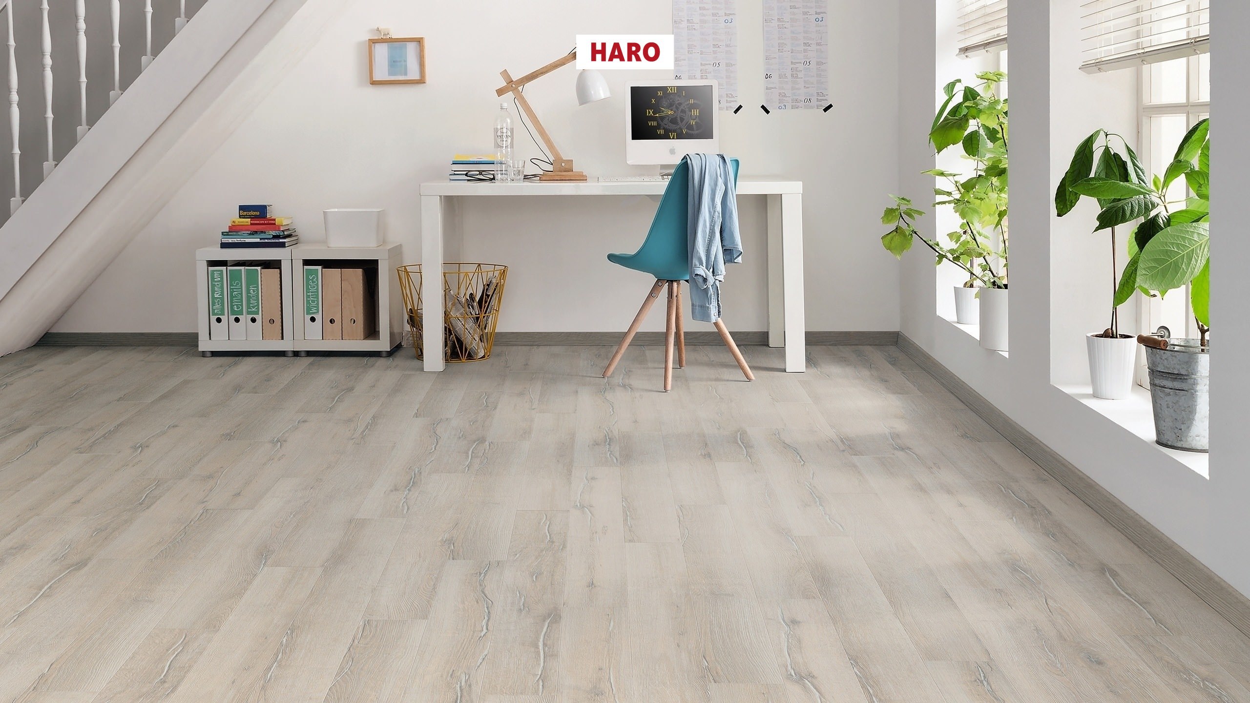 HARO Laminatgulv TRITTY 100 Loft 4V Skandinavisk eg* authentic Top Connect