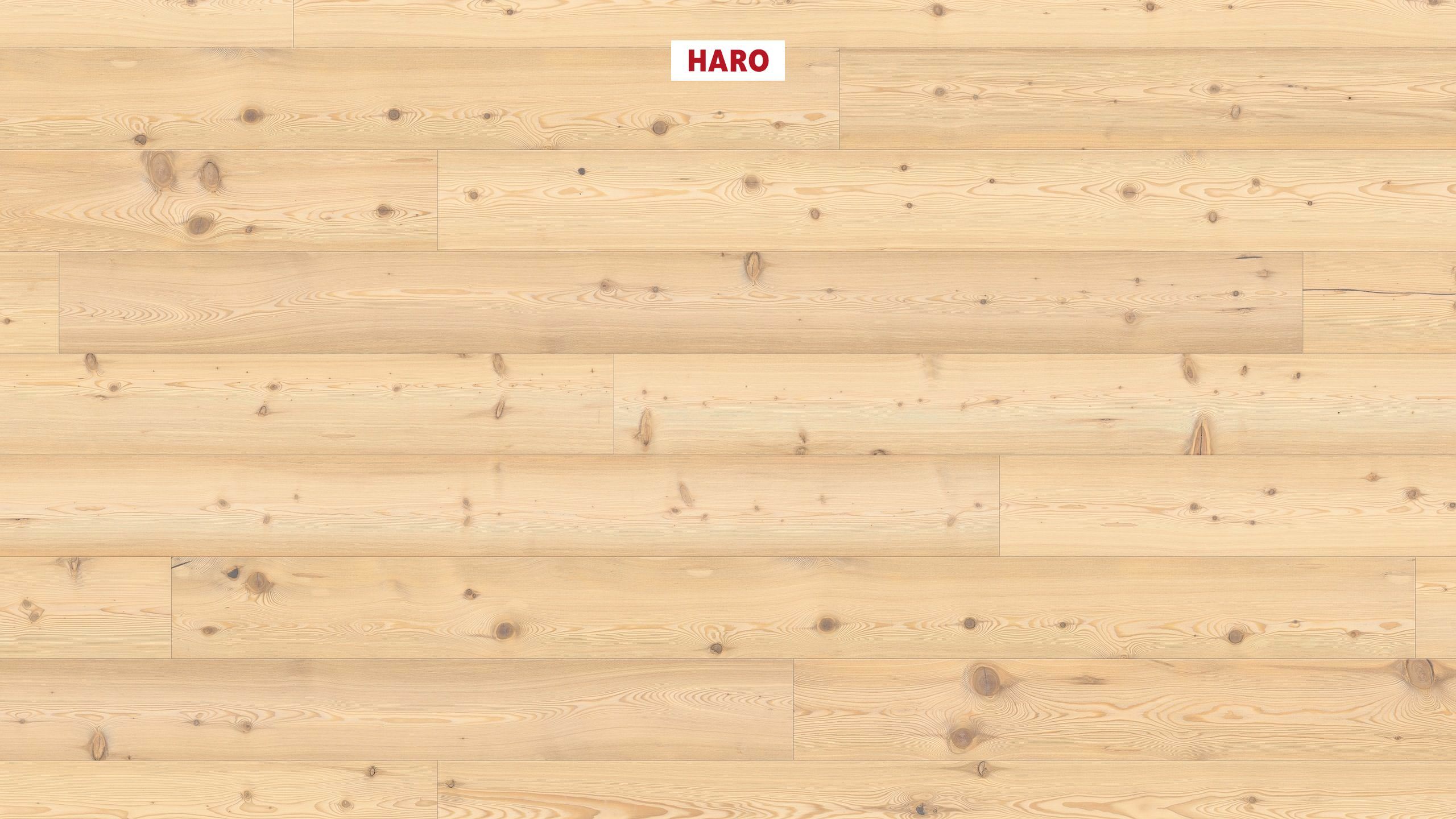 HARO PARKETGULV 4000 Plank 180 4V lærk purohvid Universal børstet naturaLin plus Top Connect