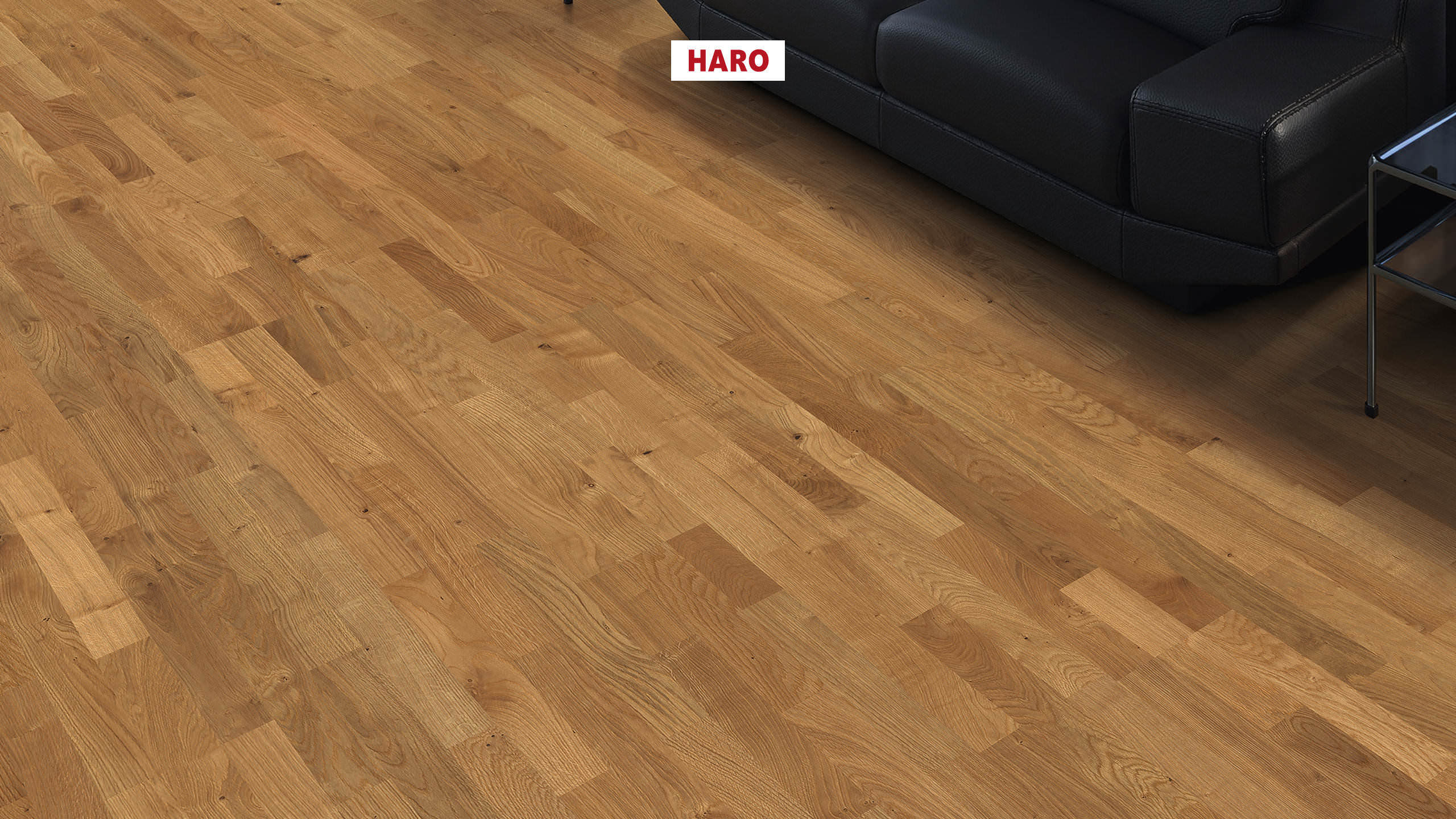 HARO PARKETGULV 4000 3 Stav Eg Naturale børstet naturaLin plus Top Connect