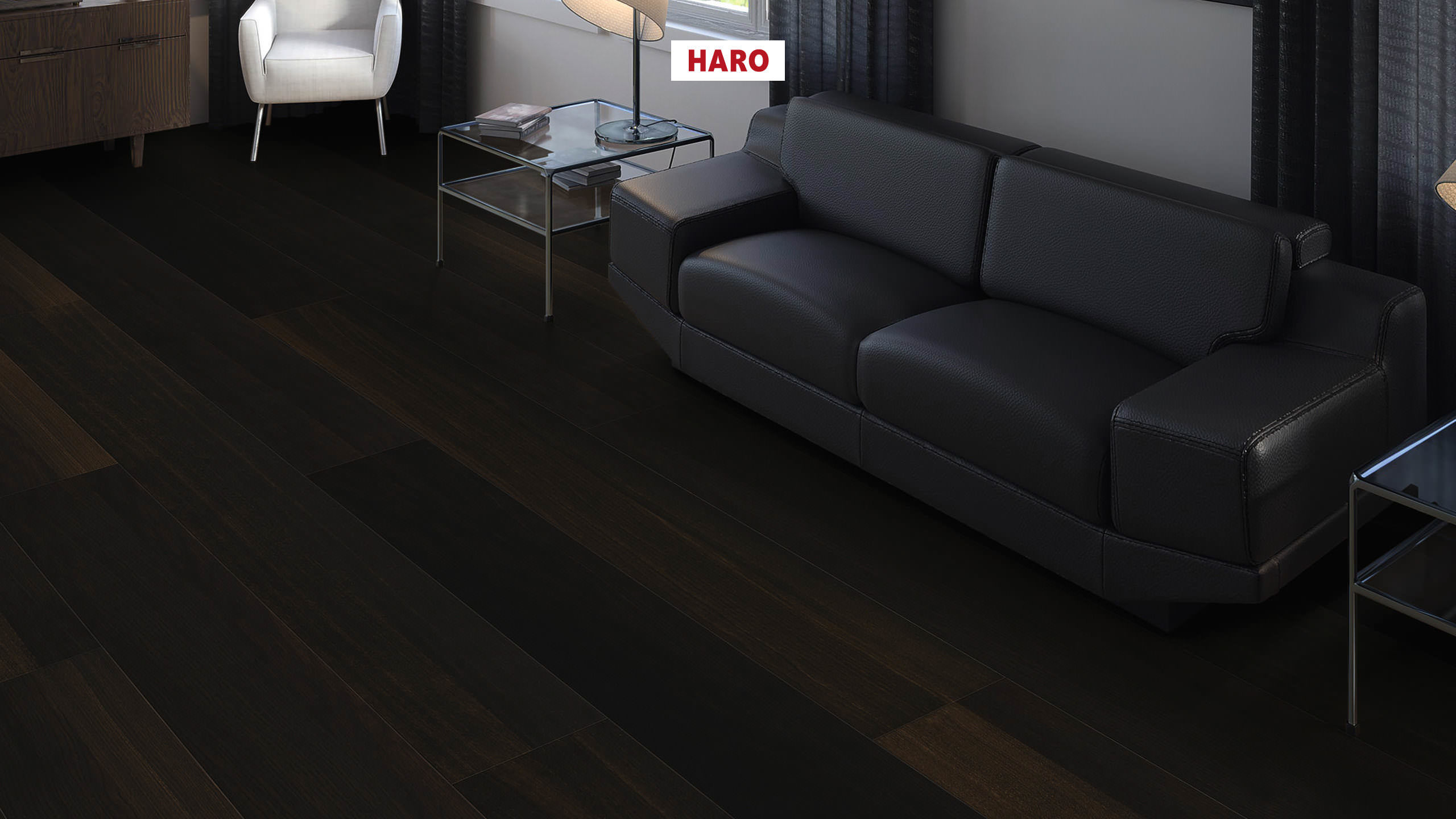HARO Wood Performance Floor Multivo 2-stavs 4V Røget eg børstet naturaDur plus Top Connect