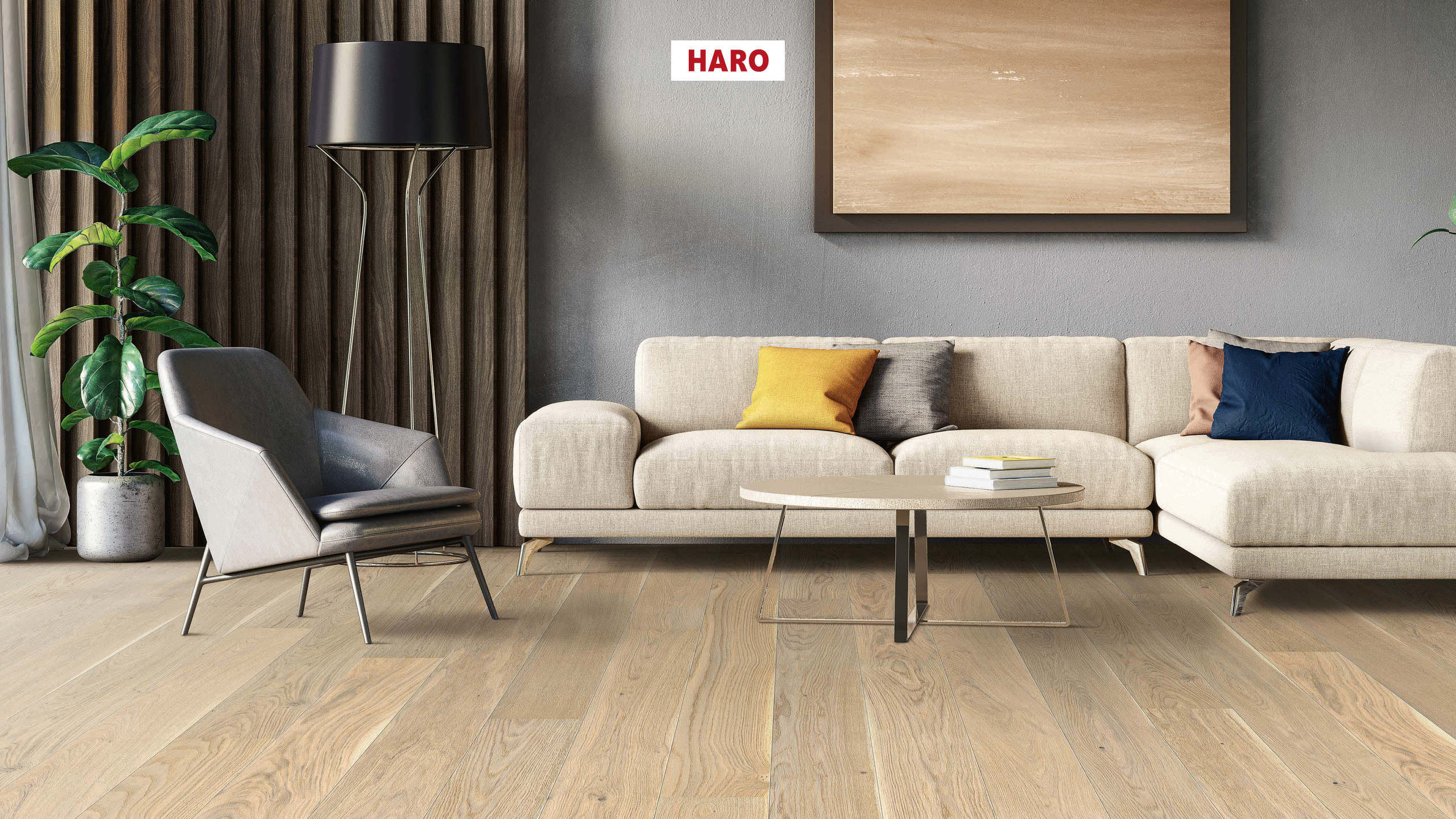 HARO PARKETGULV 13,5 mm Plank 2V Eg Freiburg børstet permaDur Top Connect