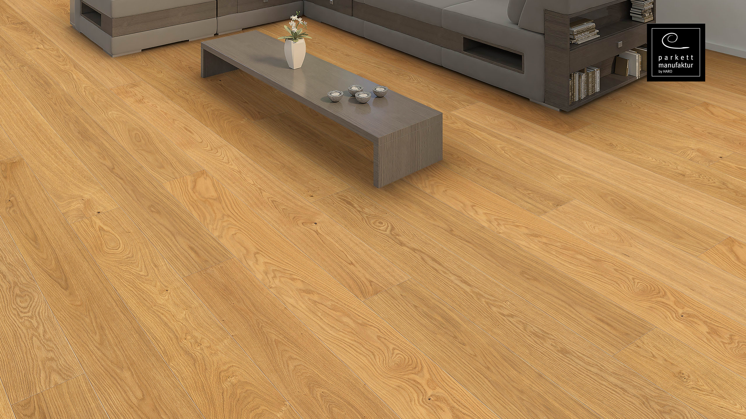 parkettmanufaktur by HARO 4000 Plank 4V Eg Excellent børstet oleovera Top Connect