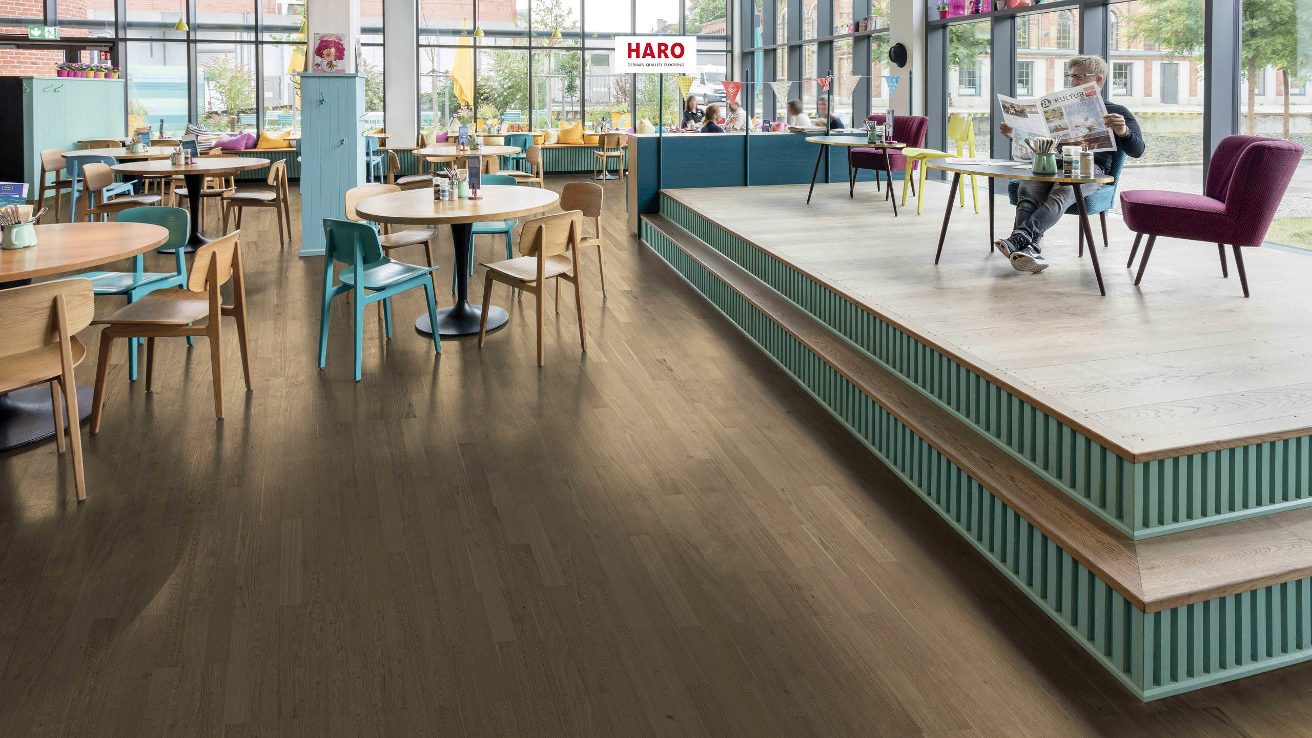 HARO PARKETGULV 4000 Stav Allegro Eg invisible Objekt naturaDur High Performance Not & fer