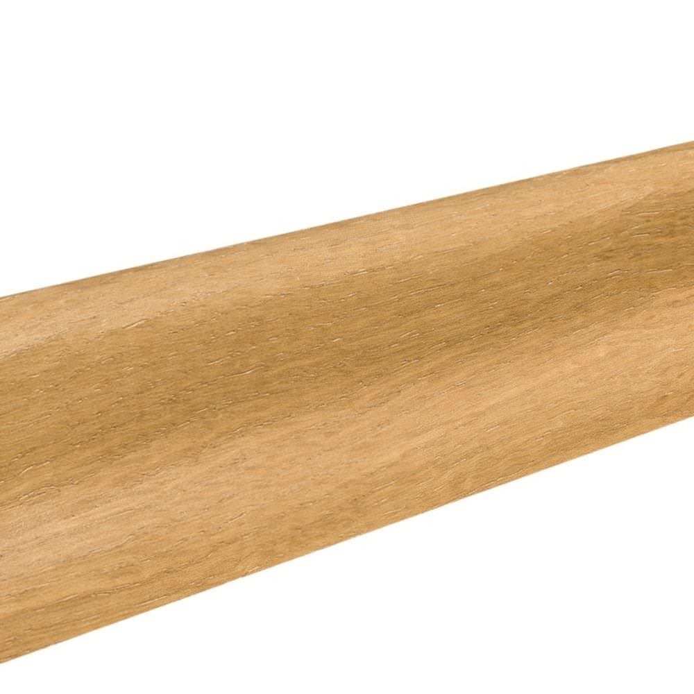 Stecksockelleiste Massivholzkern 19x39mm geschwungen 2,5m furniert matt-versiegelt Eiche