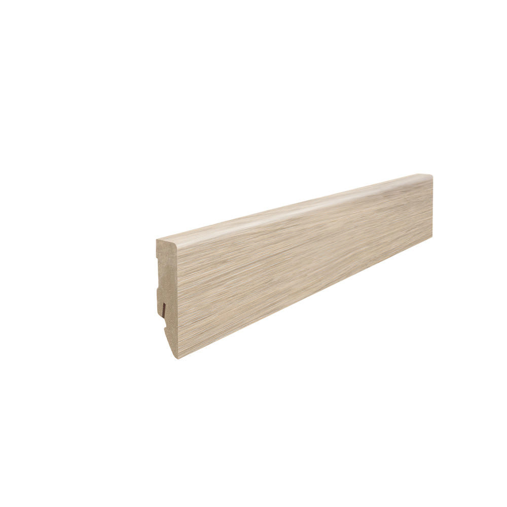 Stecksockelleiste 16x58mm 2,2m MDF-foliert Kristalleiche*
