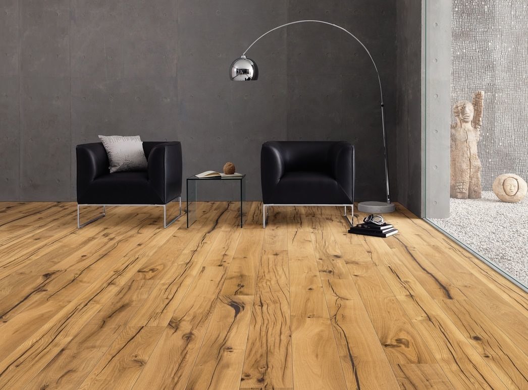 parkettmanufaktur by HARO 4000 Landhausdiele 2V Eiche Altholz strukturiert oleovera Top Connect