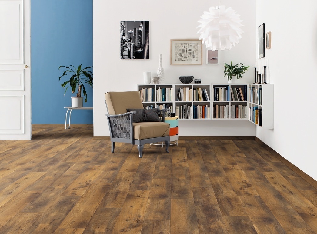 HARO Laminatboden TRITTY 100 Landhausdiele 4V Eiche Altholz* strukturiert matt Silent CT Top Connect