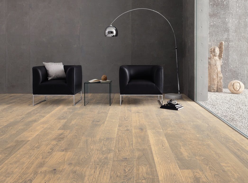 parkettmanufaktur by HARO 4000 Landhausdiele 4V Eiche Barrique weiß Selectiv strukturiert oleovera Top Connect