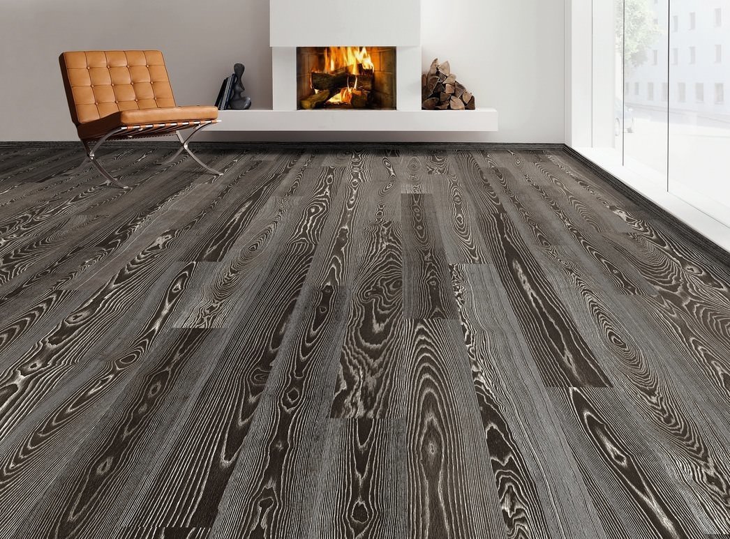 Produktbild 3 Landhausdiele 180 2V Esche Fancy strukturiert