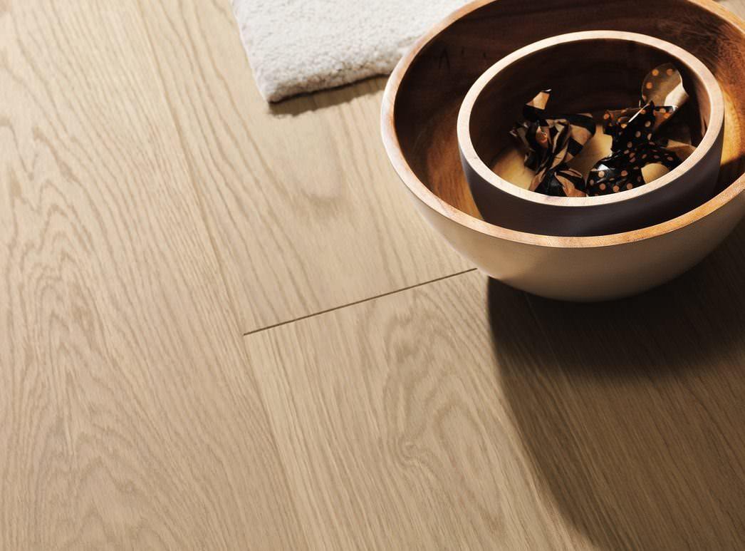 HARO PARKETT 4000 Landhausdiele 180 4V Eiche puroweiß Exklusiv strukturiert naturaLin plus Top Connect