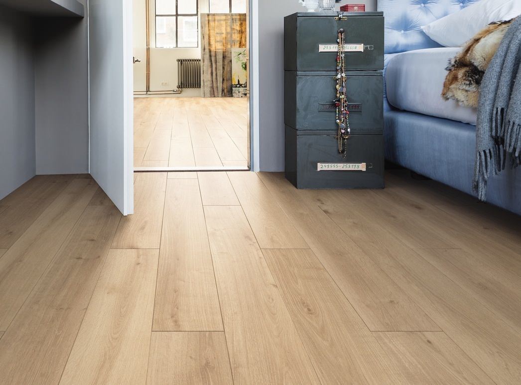 HARO Laminatboden TRITTY 90 Landhausdiele 4V Eiche Melina puro* soft matt Silent CT Top Connect