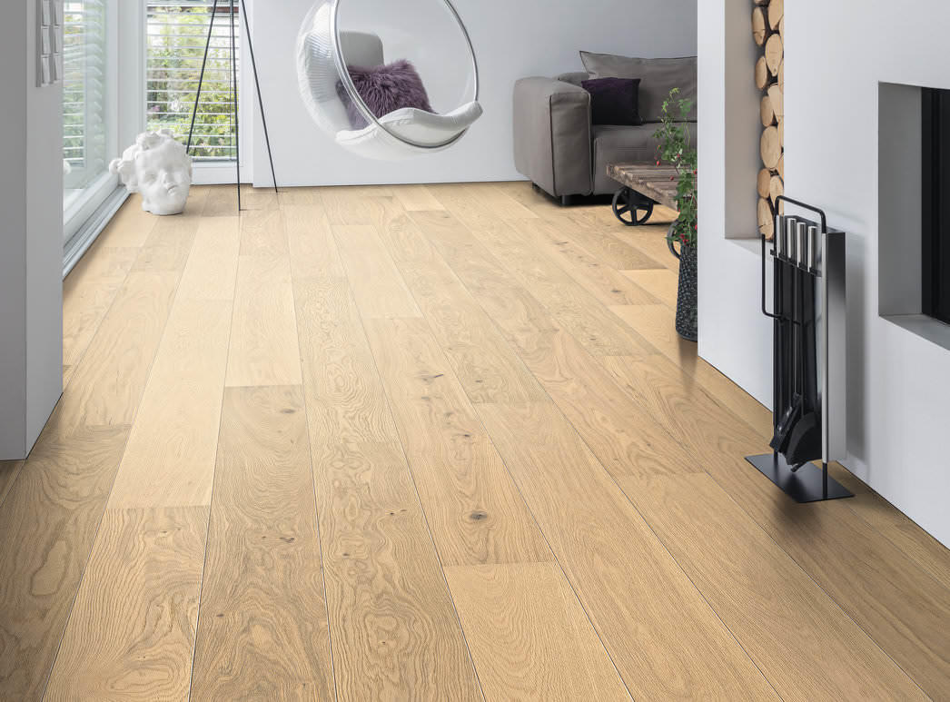 HARO PARKETT 4000 Landhausdiele 180 2V Eiche invisible Markant strukturiert naturaDur Top Connect