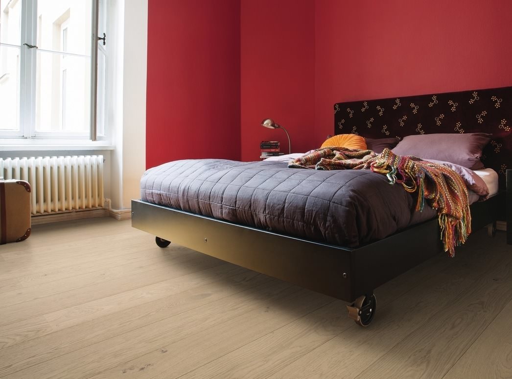 HARO PARKETT 4000 Landhausdiele 180 2V Eiche sandgrau Markant strukturiert naturaDur Top Connect