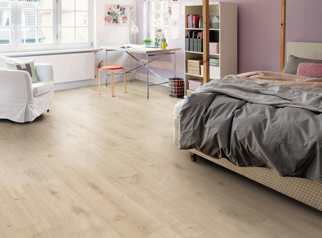 HARO Laminatboden Sonderedition NKL31 Landhausdiele Eiche Siena samtweiß* soft matt Silent Pro Lock plus