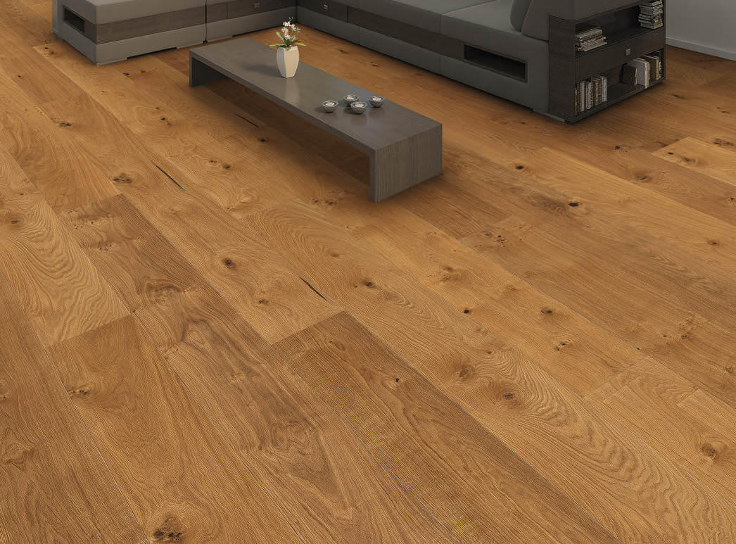 Produktbild 2 Landhausdiele Plaza 240 4V Eiche Universal alpin strukturiert