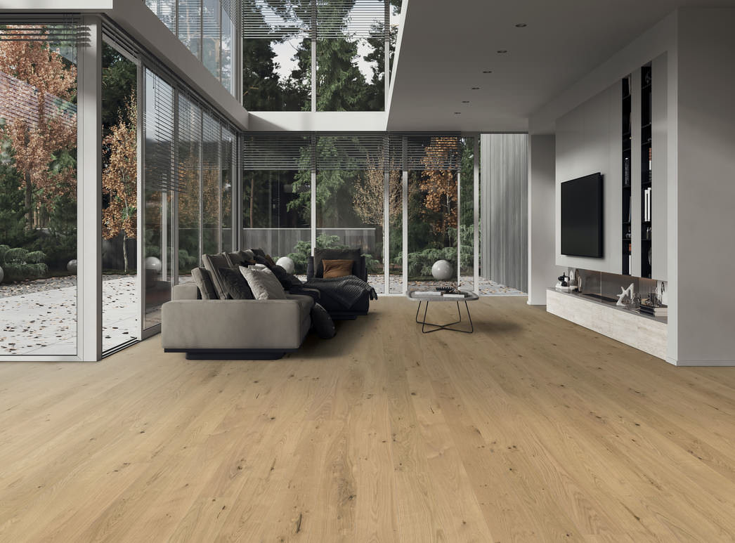 HARO PARKETT 2500 Landhausdiele 180 2V Eiche invisible Universal strukturiert naturaLin plus Top Connect