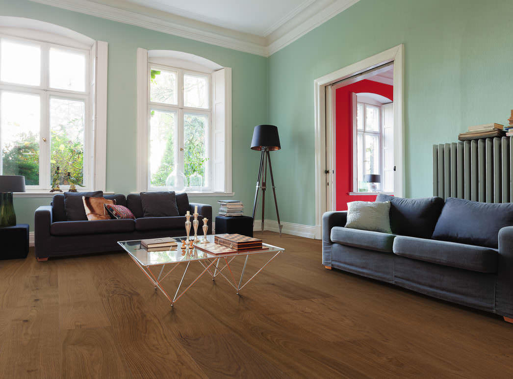 HARO PARKETT 4000 Landhausdiele Plaza 240 4V Bernsteineiche Sauvage strukturiert naturaLin plus Top Connect