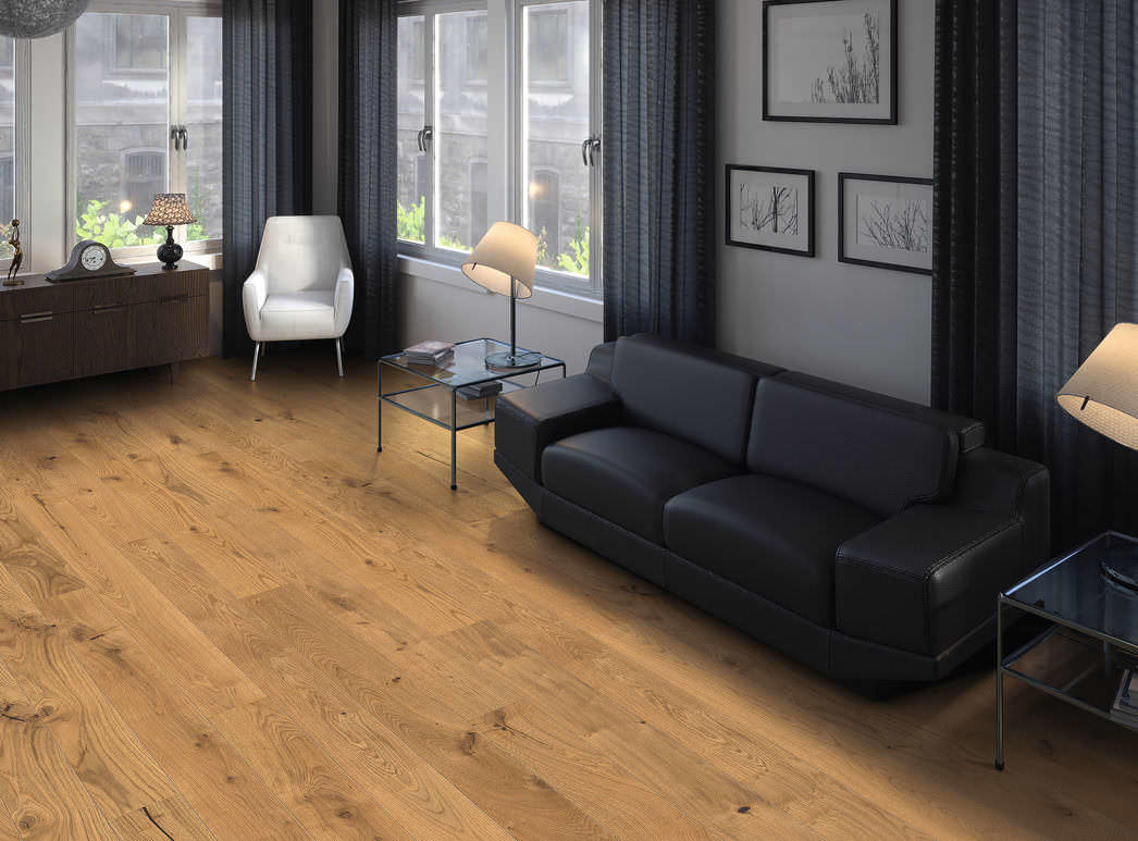 HARO PARKETT 4000 Landhausdiele 140 2V Eiche Sauvage strukturiert naturaDur Top Connect