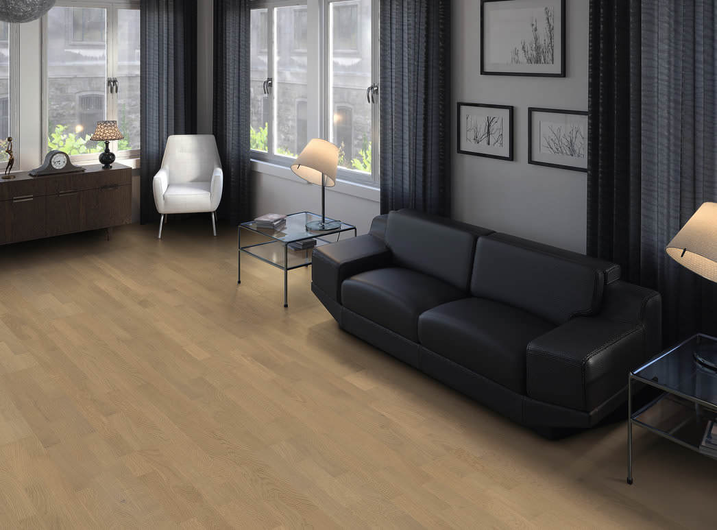 HARO PARKETT 4000 Schiffsboden Eiche sandgrau Naturale strukturiert permaDur Top Connect