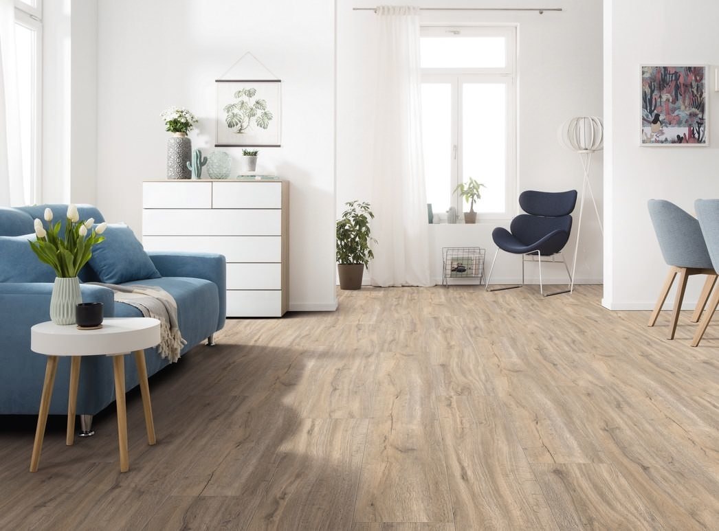 DISANO by HARO ClassicAqua Landhausdiele XL 4V Steineiche creme* strukturiert Top Connect