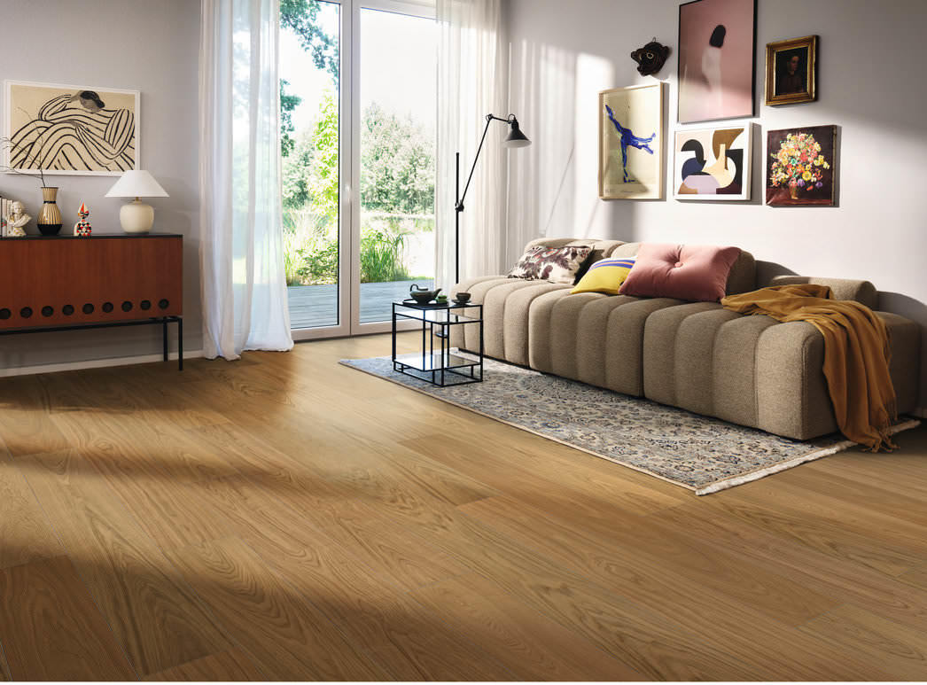 HARO Holz-Performanceboden Multivo Landhausdiele 1-Stab 4V Eiche Elegant strukturiert naturaDur plus Top Connect