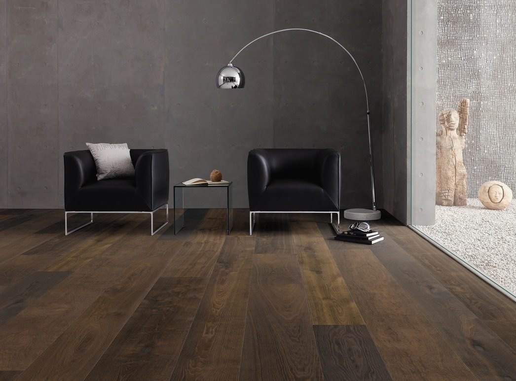 parkettmanufaktur by HARO 6000 Landhausdiele XL 4V Räuchereiche strukturiert oleovera Nut & Feder