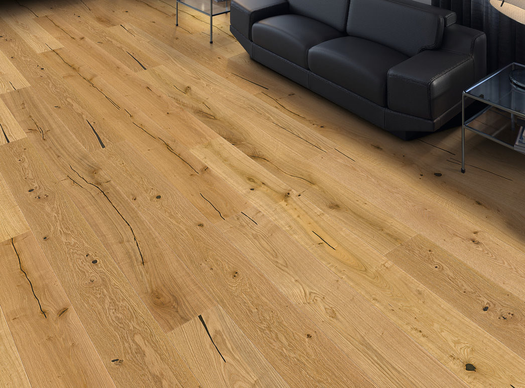 Produktbild 1 Landhausdiele 180 4V Eiche SLH RUSTIC strukturiert