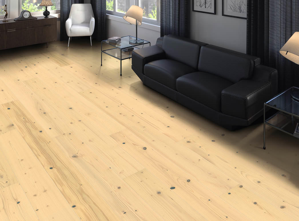 HARO PARKETT 4000 Landhausdiele 180 4V Tanne lichtweiß Universal strukturiert naturaDur Top Connect