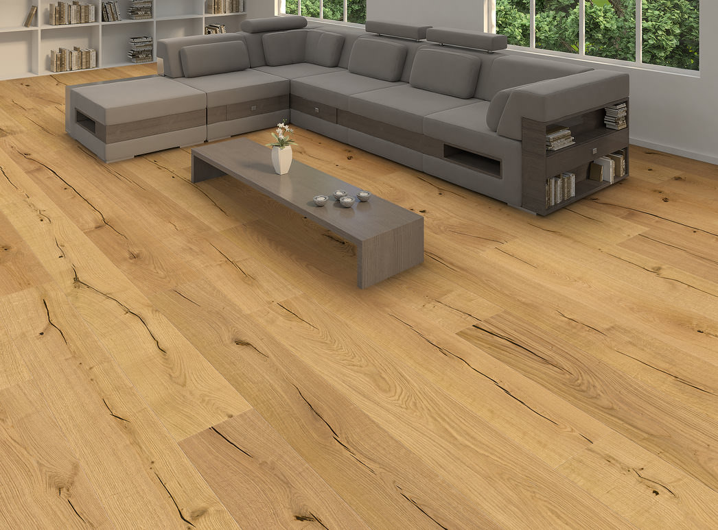 Produktbild 2 Landhausdiele Plaza 240 4V Eiche Alabama strukturiert