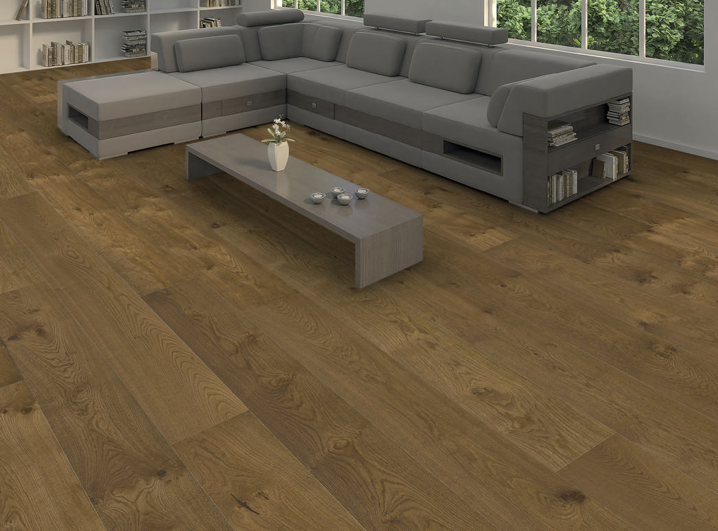 HARO PARKETT 4000 Landhausdiele Plaza 240 4V Raucheiche Universal strukturiert naturaLin plus Top Connect