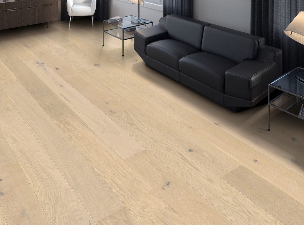 HARO PARKETT 2500 Landhausdiele 180 2V Eiche lichtweiß Universal strukturiert naturaLin plus Top Connect