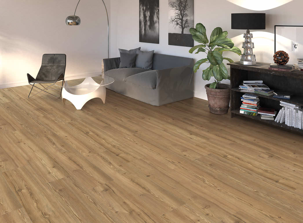 DISANO by HARO LifeAqua Landhausdiele 4V Berglärche cognacbraun* strukturiert Top Connect