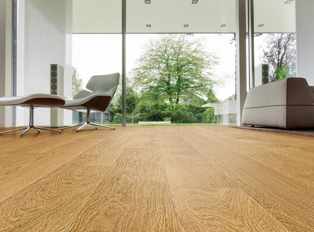 parkettmanufaktur by HARO 4000 Landhausdiele 4V Eiche Selectiv französisch geschroppt oleovera Top Connect