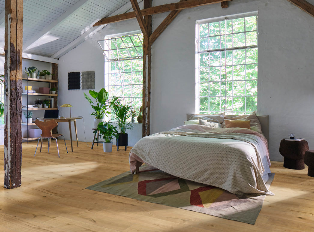 HARO PARKETT 4000 Landhausdiele 180 4V Eiche Jubiläumsedition Hell strukturiert naturaLin plus Top Connect