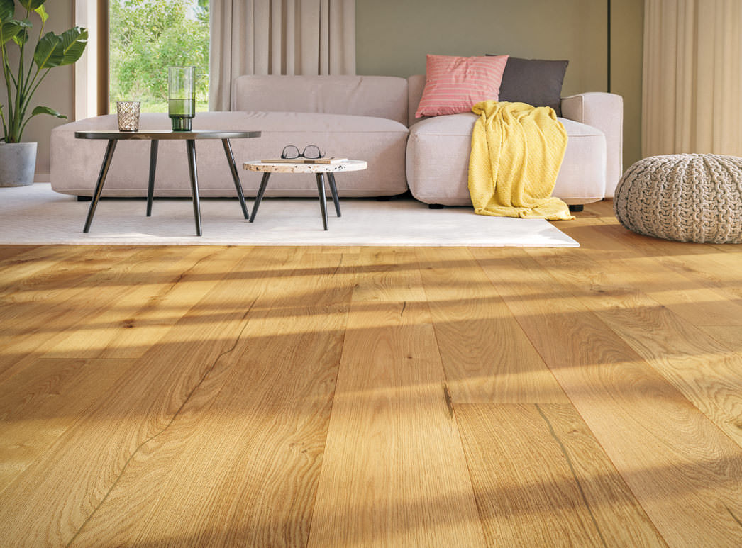HARO PARKETT 4000 Landhausdiele 180 4V Eiche Rustikal strukturiert matt versiegelt Top Connect