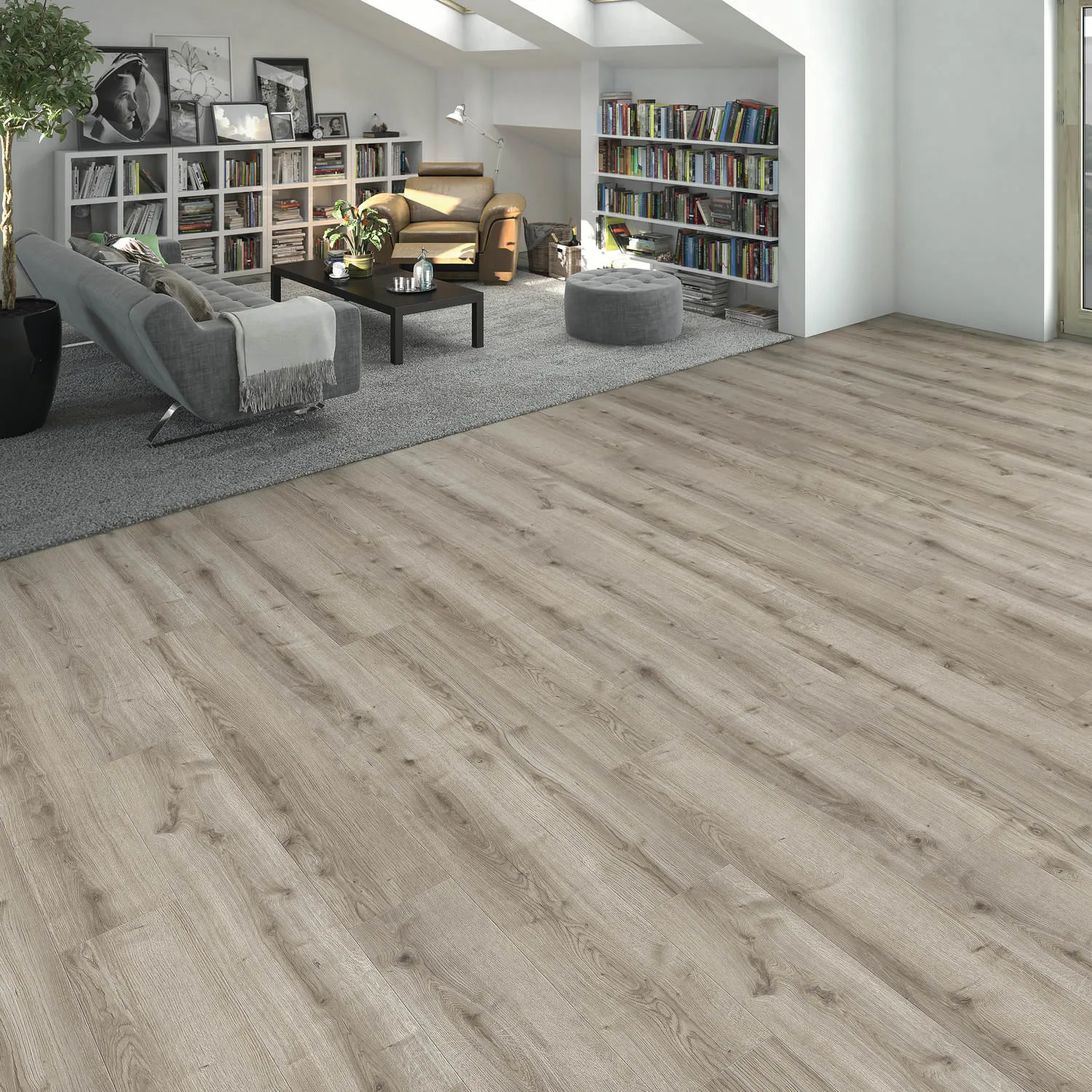 Produktbild 4 Landhausdiele 4V Eiche Ontario grau* authentic